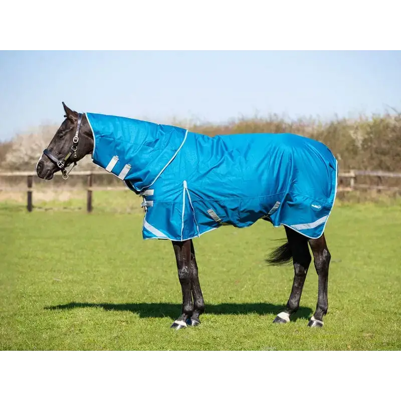 Swish 0g Detachable Neck Turnout Rug - Turquoise 4'3 Turnout Rugs