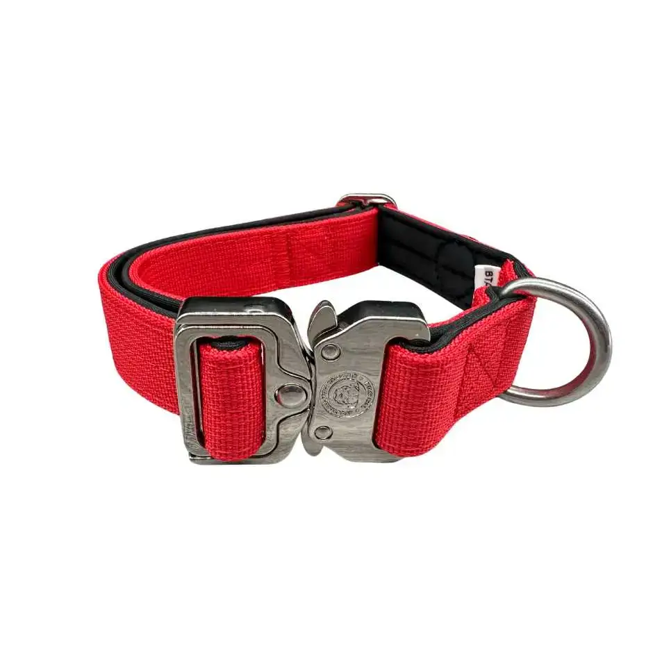 2.5cm Nylon BTactical™ Collar | Citrus Red Small Dog Collar