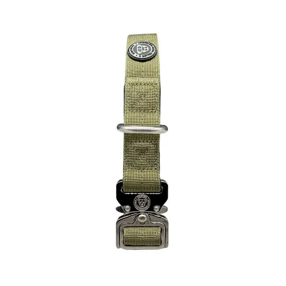 2.5cm Nylon BTactical™ Collar | Khaki Green Small Dog Collar