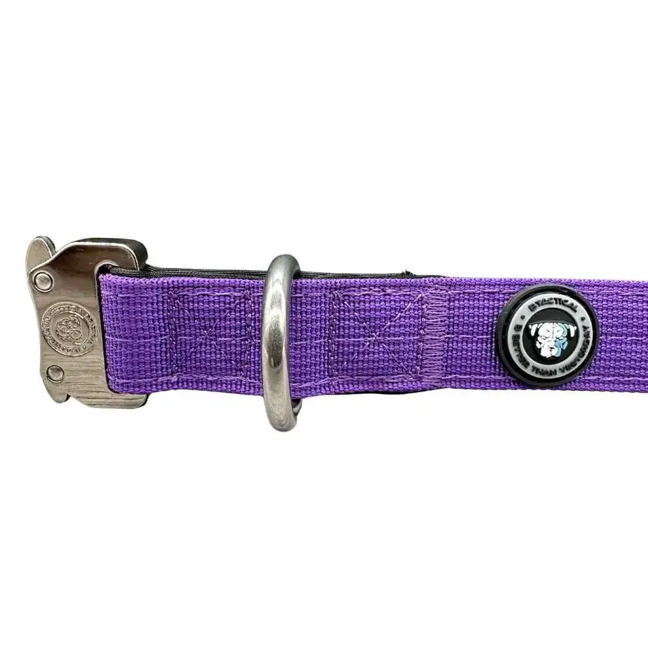 2.5cm Nylon BTactical™ Collar | Lavender Purple Small Dog Collar