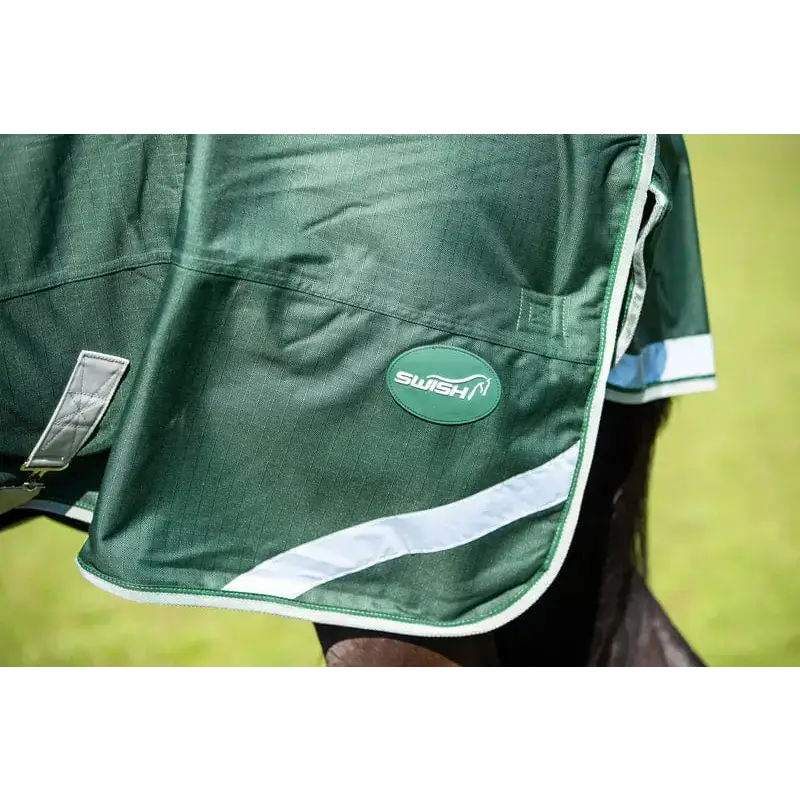 Swish 200g Detachable Neck Turnout Rug - Hunter Green 4'3 Turnout Rugs