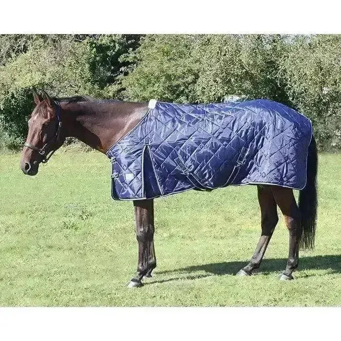 200g Stable Rugs Equestrian King Fort Premium Diamond Standard Neck Navy 5'9" Stable Rugs