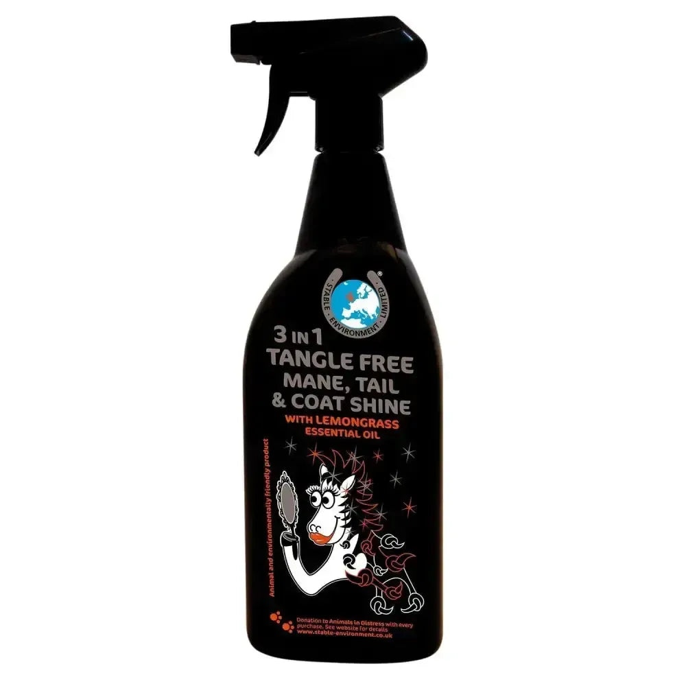 3 In 1 Tangle Free Mane,Tail & Coat Shine 750 ml Mane & Tail Detanglers