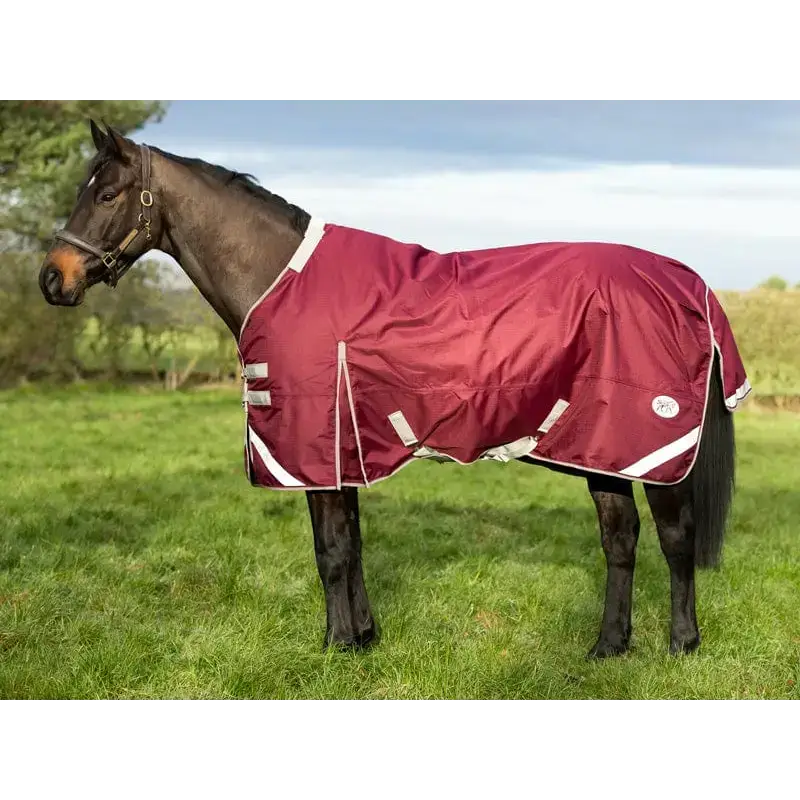 Swish 450g Ultimate Heavyweight Turnout Rug With Detachable Neck - Burgundy 4'3 Turnout Rugs