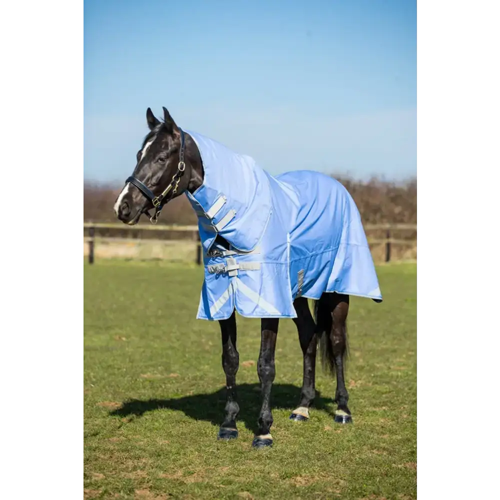 Swish 50g Detachable Neck Turnout Rug - Cornflower 4'3 Turnout Rugs