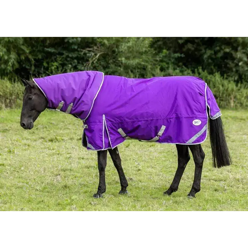 Swish 50g Detachable Neck Turnout Rug - Purple 4'3 Turnout Rugs