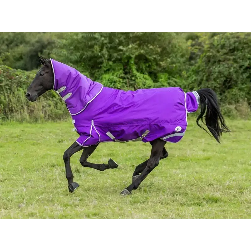 Swish 50g Detachable Neck Turnout Rug - Purple 4'3 Turnout Rugs