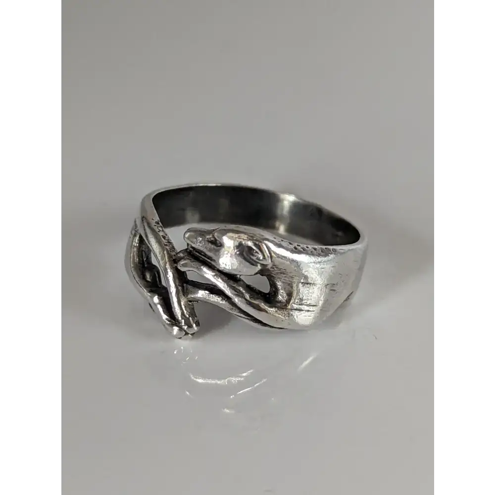 925 Silver Greyhound Ring – Handmade Elegant Dog Lover’s Band F Rings