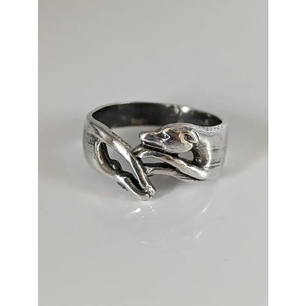 925 Silver Greyhound Ring – Handmade Elegant Dog Lover’s Band F Rings