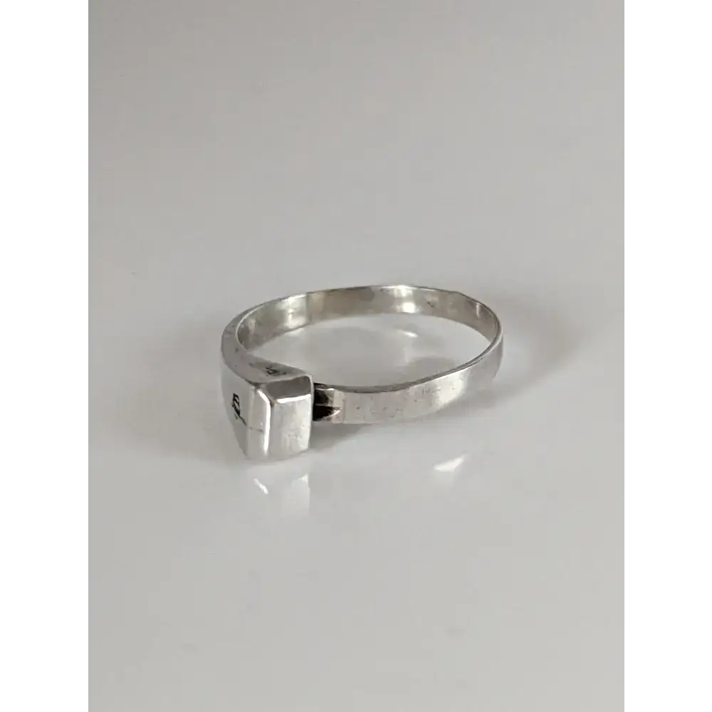 925 Silver Hoof Nail Ring – Handmade Equestrian Gift for Him or Her G Rings