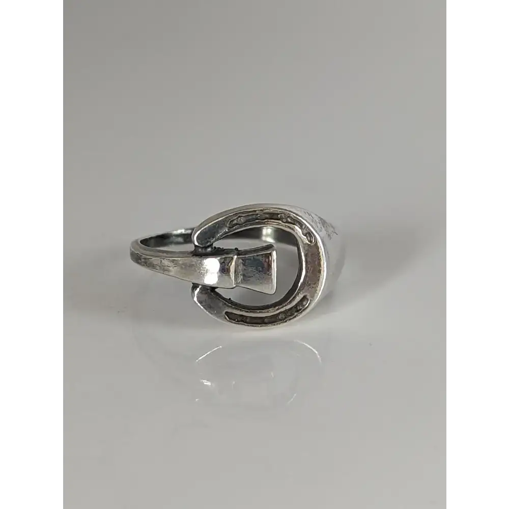925 Silver Horseshoe Ring – Equestrian Symbol & Gift for Him or Her G Rings