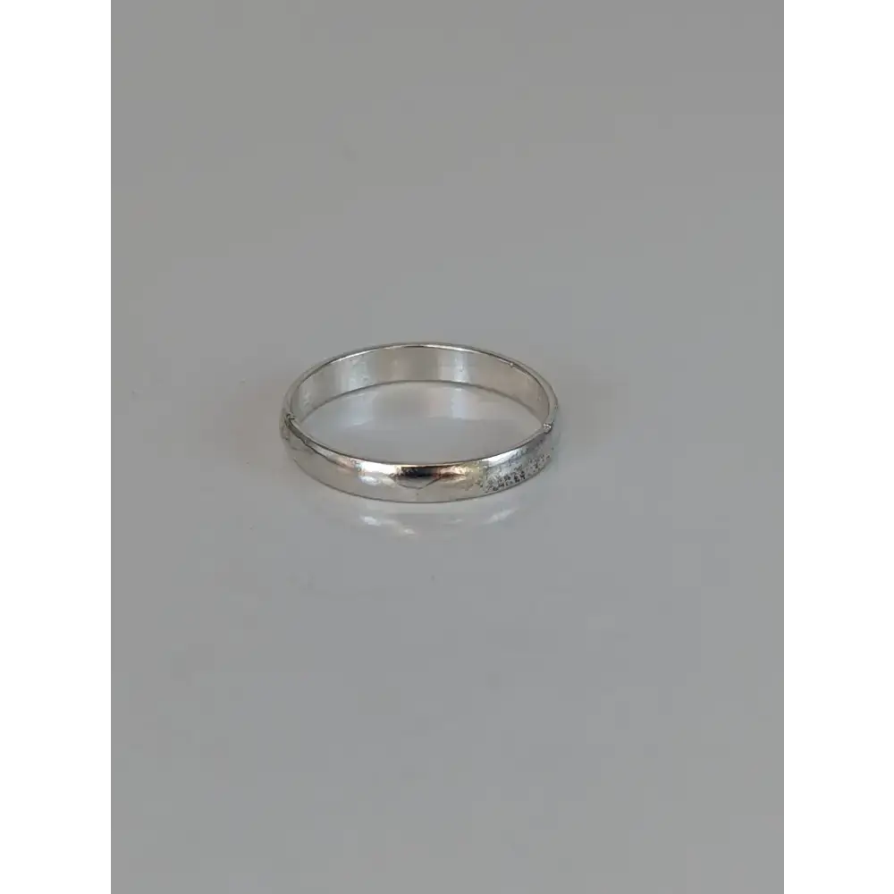 925 Silver Plain Band Ring – Unisex Equestrian-Inspired Minimalist Ring F Rings