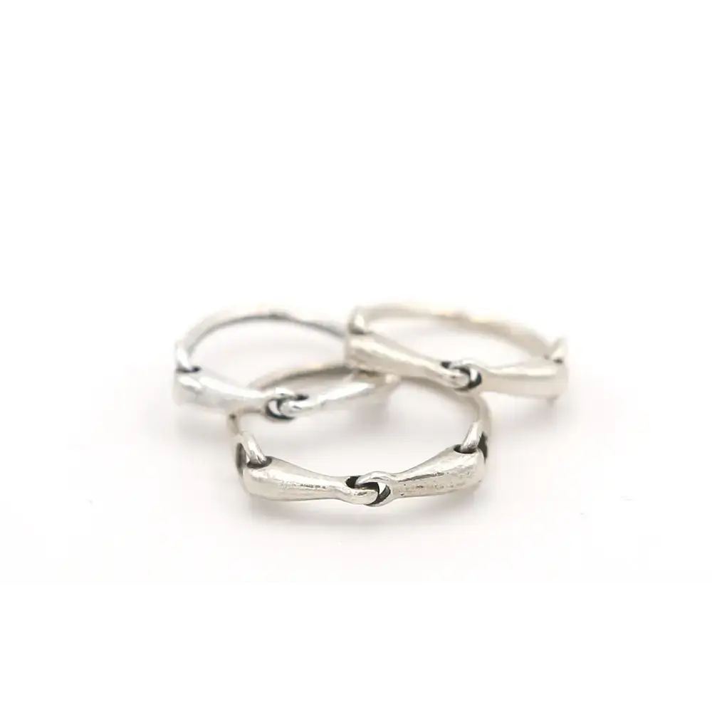 925 Silver Snaffle Bit Ring – Handmade Equestrian Gift for Him or Her G SILVER Rings