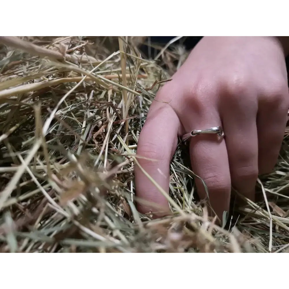 925 Silver Snaffle Bit Ring – Handmade Equestrian Gift for Him or Her G GOLD Rings