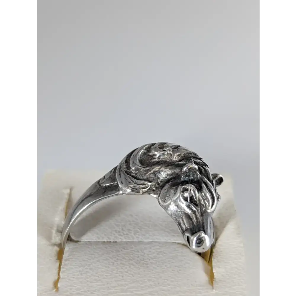925 Silver Steed Horse Head Ring – Bold Equestrian Statement for Him or Her G Rings