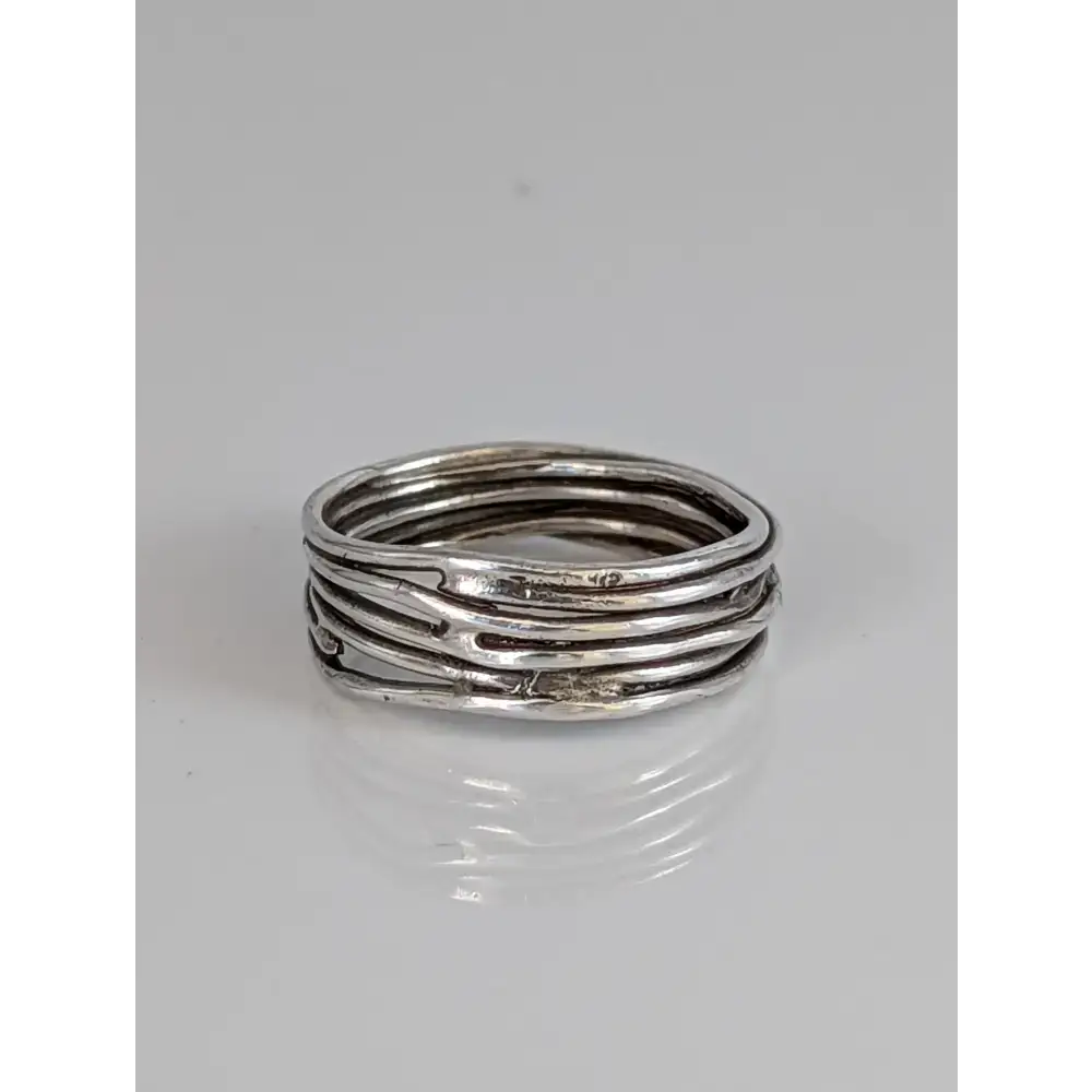 925 Silver Wired Band – Handmade Ring for Him or Her G Rings