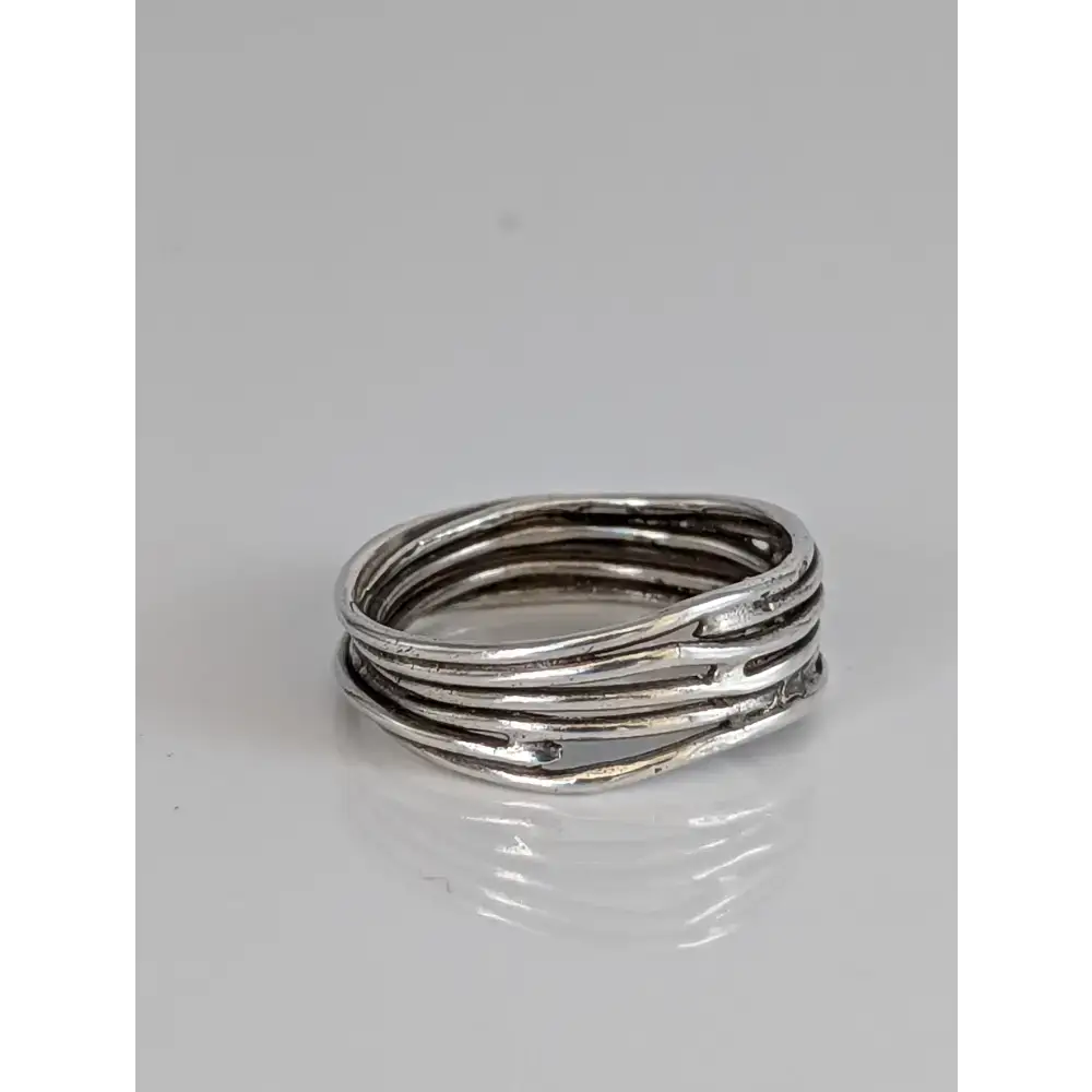 925 Silver Wired Band – Handmade Ring for Him or Her G Rings