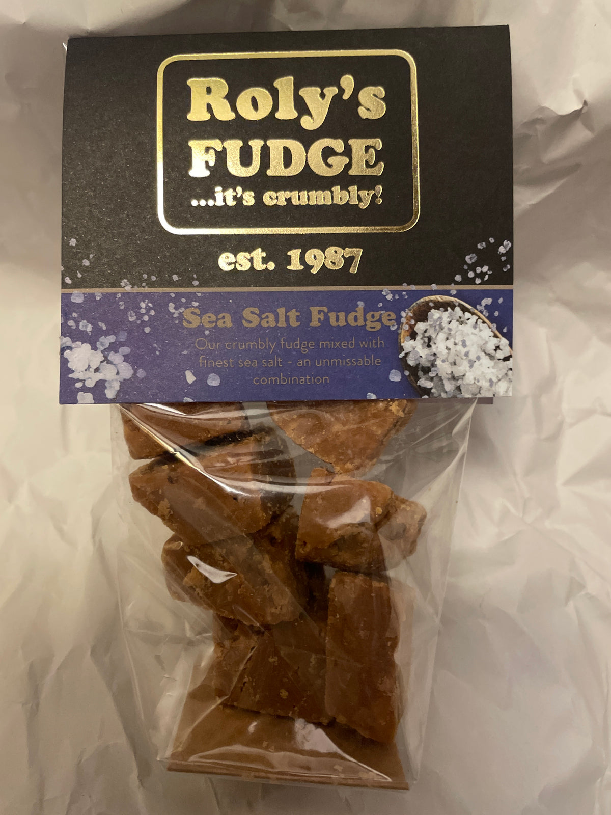 Roly's Fudge Sea Salt Fudge Made In Barnstaple