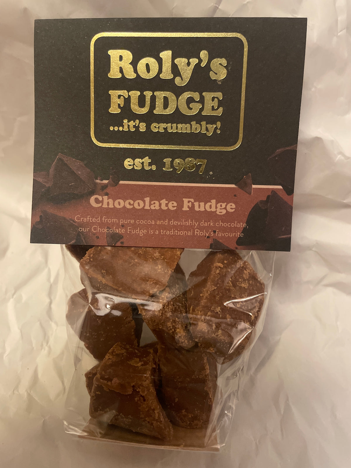Roly's Fudge Chocolate Fudge Made In Barnstaple
