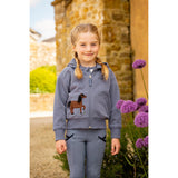Lemieux Mini Charlie Zip Through Jay Blue Jumpers & Hoodies Barnstaple Equestrian Supplies