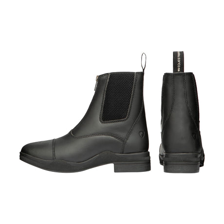 Hy Equestrian Fleece Lined Wax Leather Zip Jodhpur Boot Short Riding Boots Barnstaple Equestrian Supplies