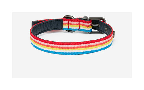 Joules Rainbow Stripe Dog Collar Dog Collar Barnstaple Equestrian Supplies