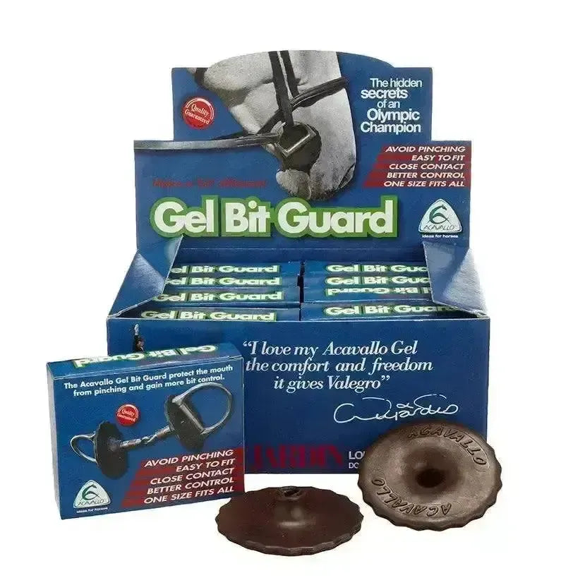 Acavallo Gel Bit Guard Brown Bit Guards