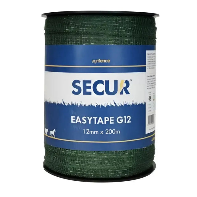 Agrifence Green G12 Easytape 12mm X 200m Electric Fencing Tape