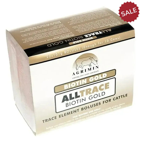 Agrimin AllTrace Biotin Gold Box Of 20 Cattle