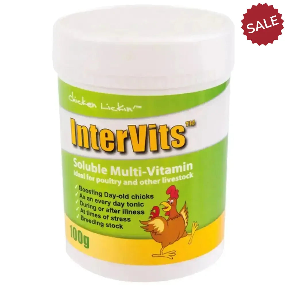 Agrivite Chicken Lickin Intervits Soluble Multivits 50g Poultry Supplements
