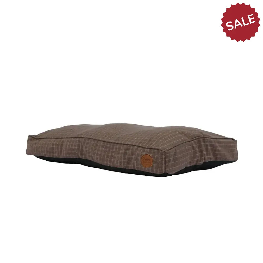 Ancol Check Mattress Bed Brown Check 75cm x 60cm Dog Beds