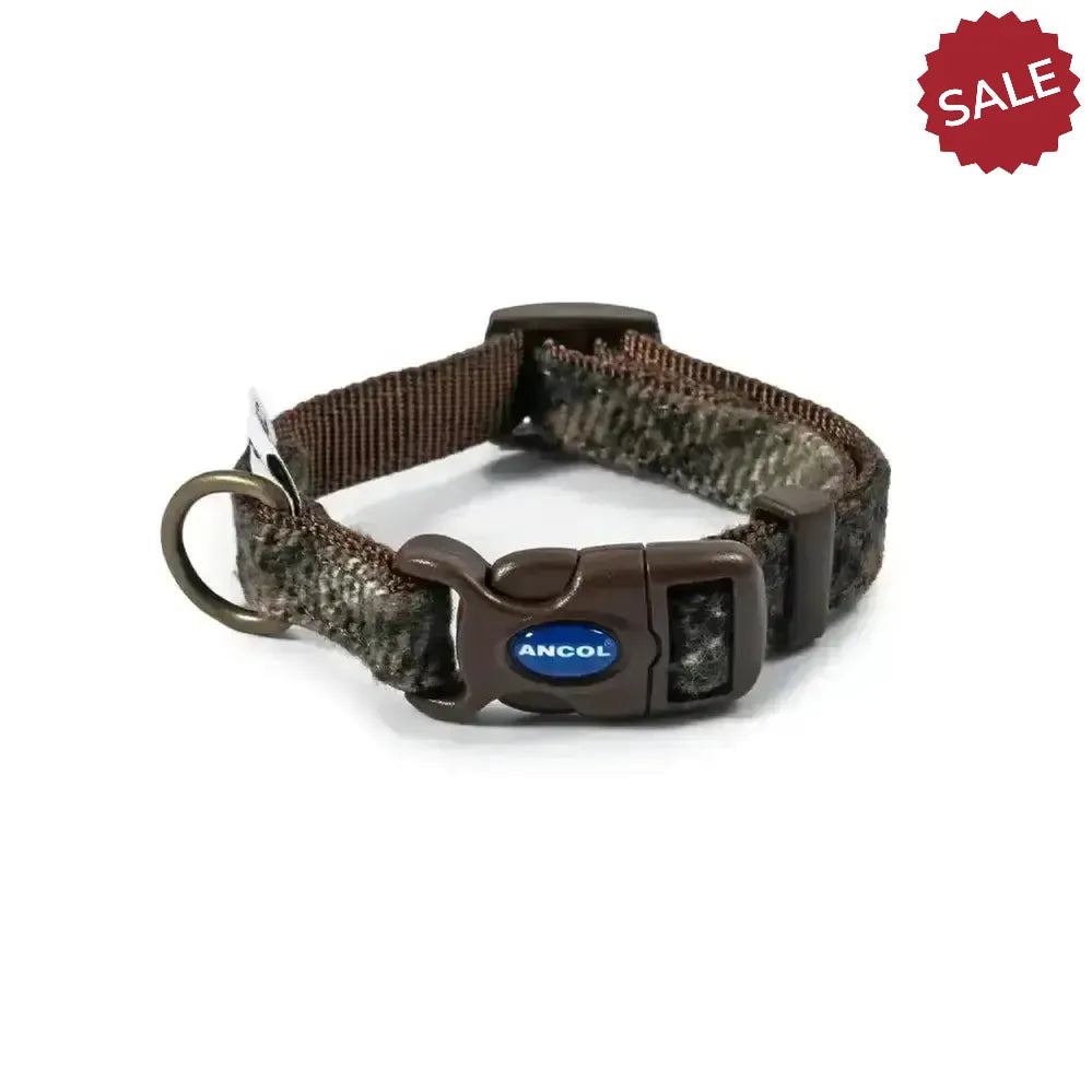 Ancol Heritage Collection Adjustable Collar Check 20 - 30 cm Check Dog Collars