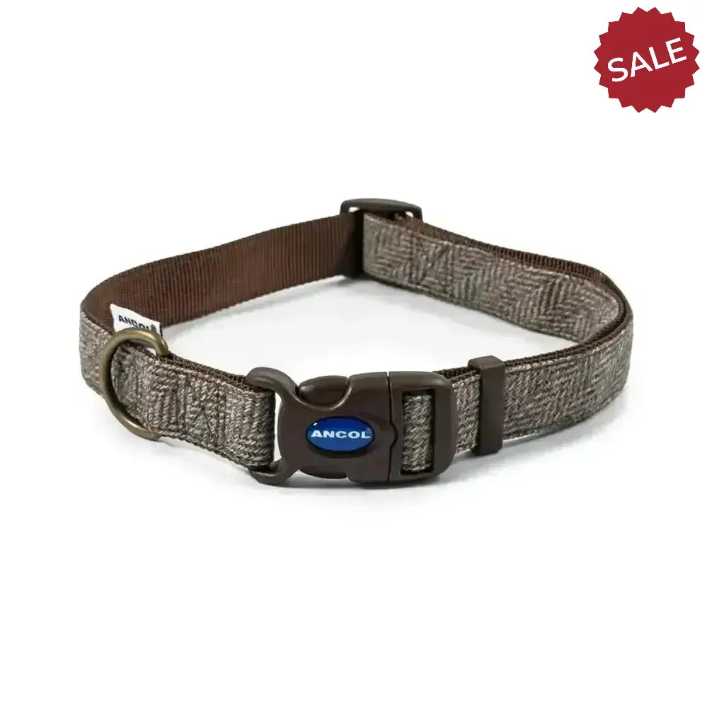 Ancol Heritage Collection Adjustable Collar Herringbone 45 - 75 cm Herringbone Dog Harness