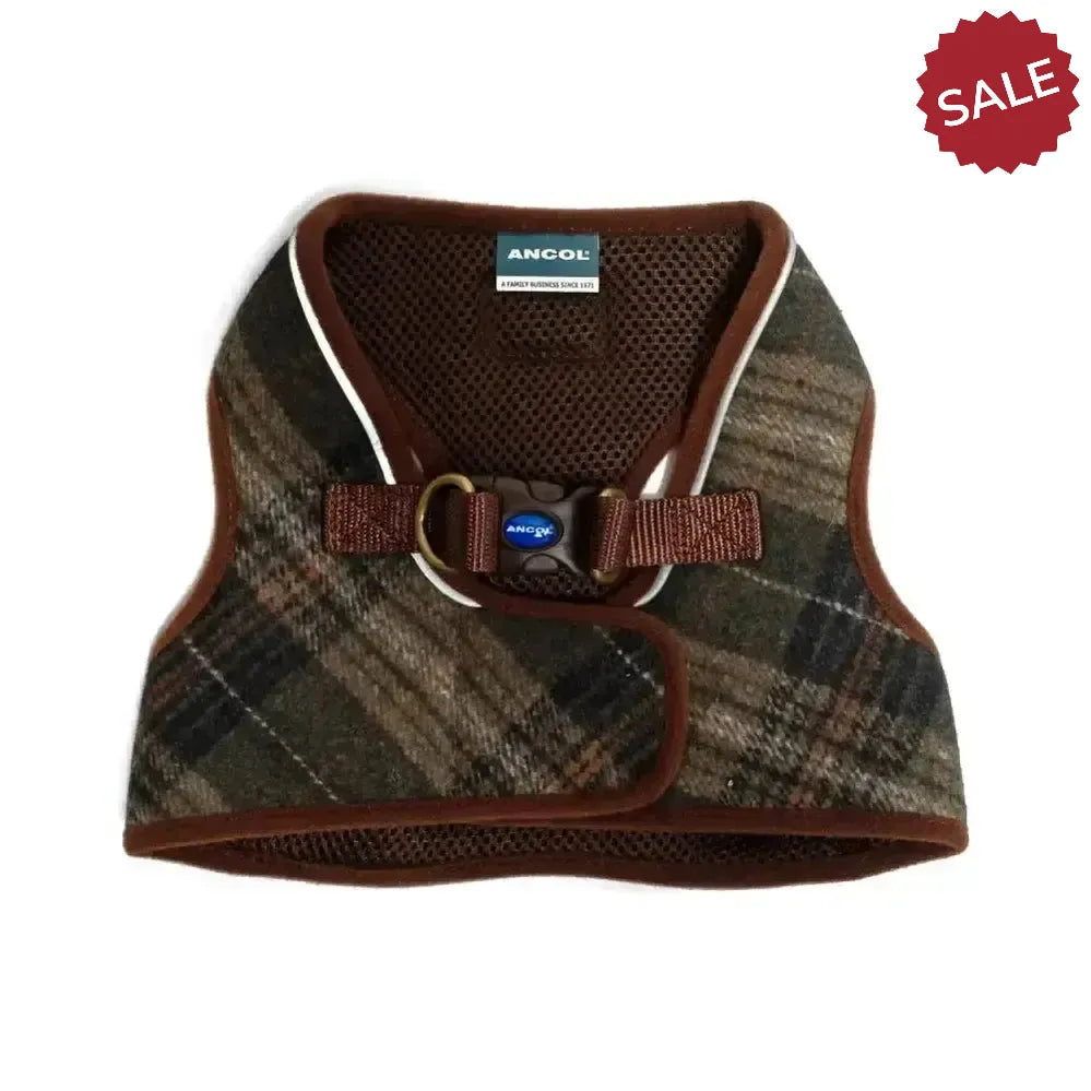 Ancol Heritage Collection Harness Check X Smallmall (30-36cm) Check Dog Harness