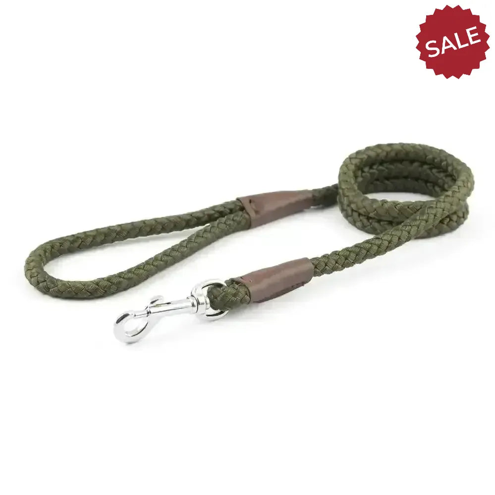 Ancol Heritage Collection Rope Lead 107 cm X 1.2 cm Green Dog Lead