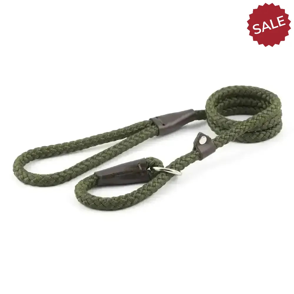 Ancol Heritage Collection Slip Lead 150 cm X 0.8 cm Green Dog Lead