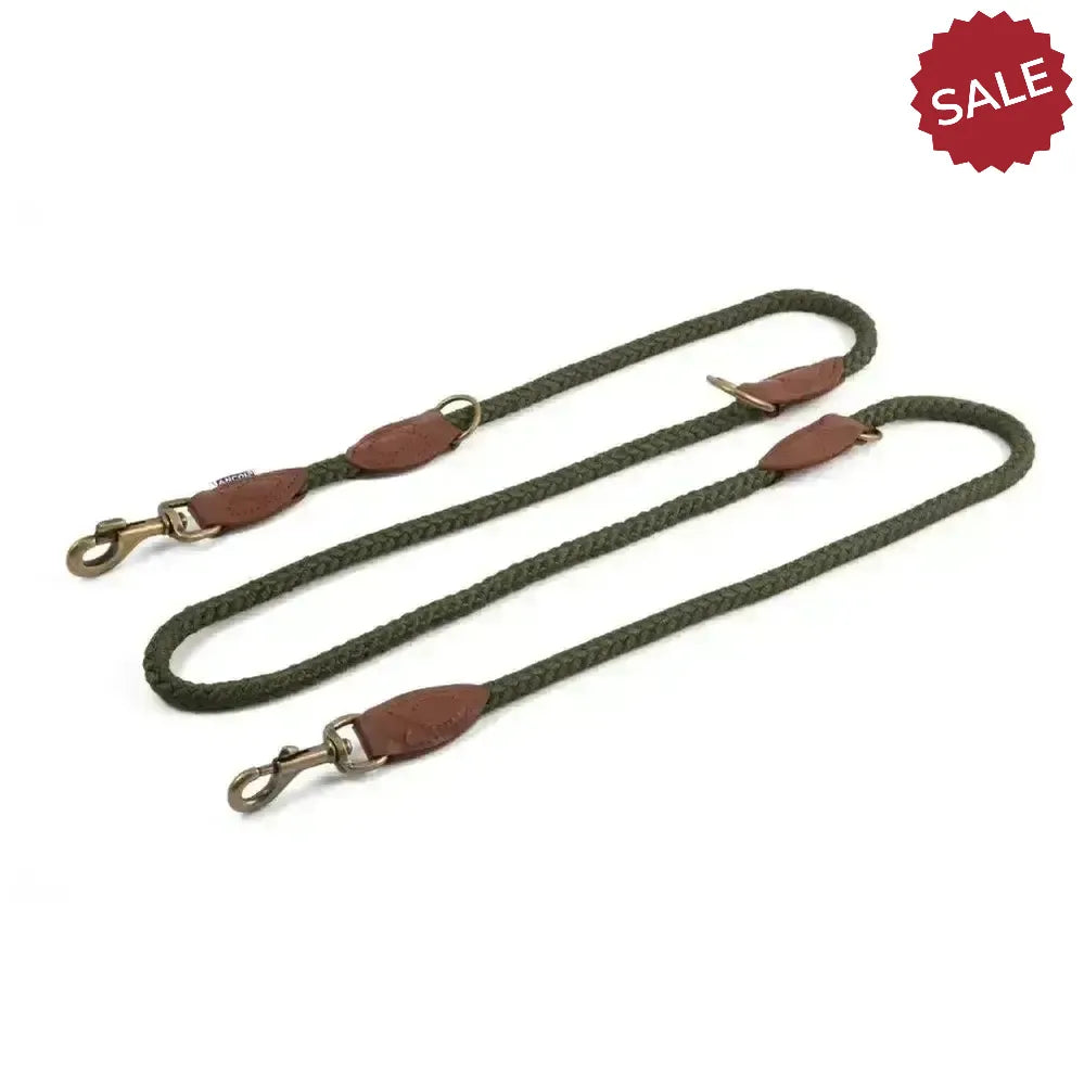 Ancol Heritage Collection Training & Control Lead 200 m X 1.2 cm Green Dog Lead