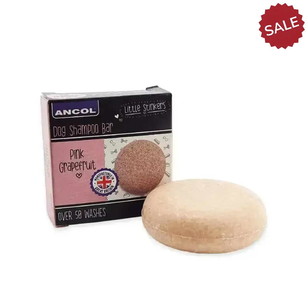 Ancol Little Stinkers Dog Shampoo Bar Pink Grapefruit 50g X 6 Pack Pet Shampoo