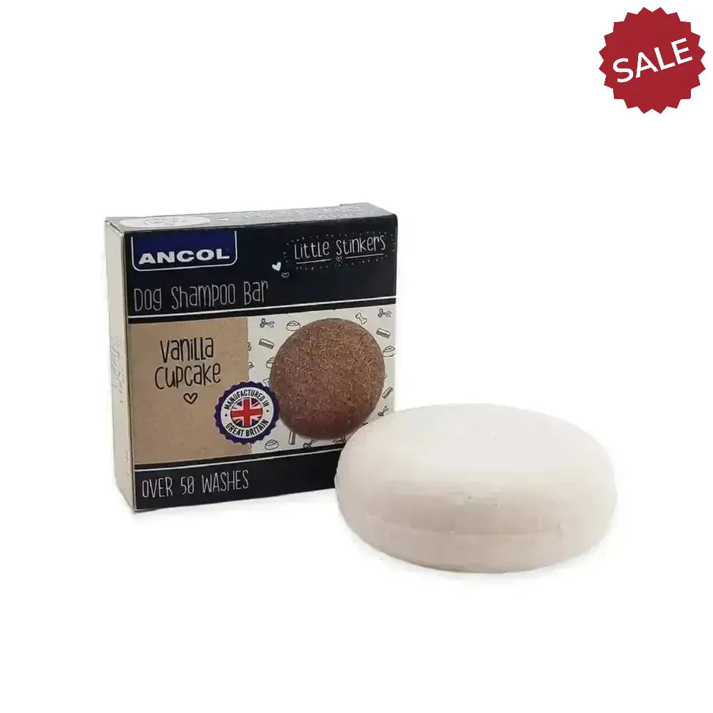 Ancol Little Stinkers Dog Shampoo Bar Vanilla Cupcake 50g X 6 Pack Pet Shampoo