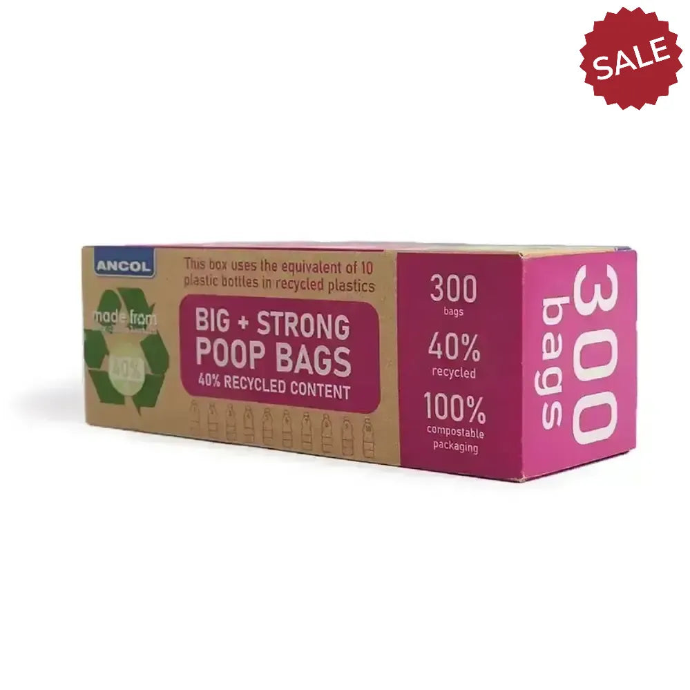 Ancol Made From Scented Giant Poop Bags Refill 18 cm X 34 cm Poop Bags