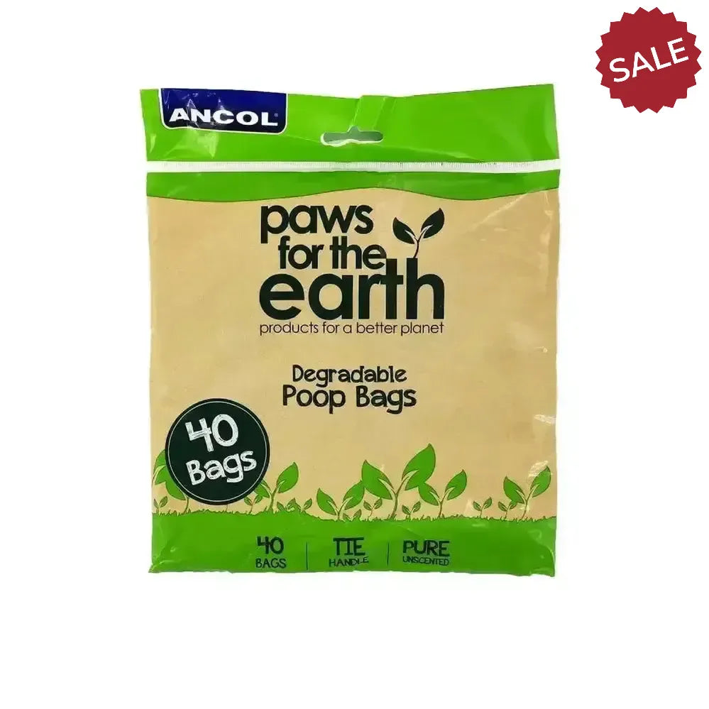 Ancol Paws For The Earth Flat Pack Poop Bag 18 cm X 34 cm Poop Bags