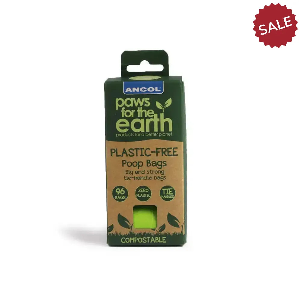 Ancol Paws For The Earth Plastic Free Poop Bag Refill 48 Bags 4 Rolls Poop Bags