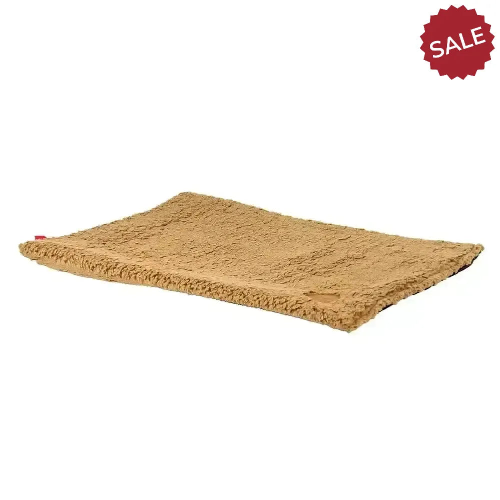 Ancol Sleepy Paws Flat Pad Teddy Fleece Beige Small Beige Dog Beds