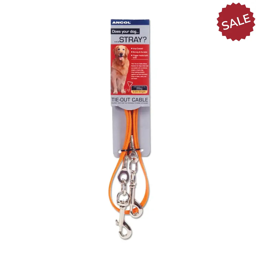 Ancol Tie Out Cable S 2.3 m Dog Lead