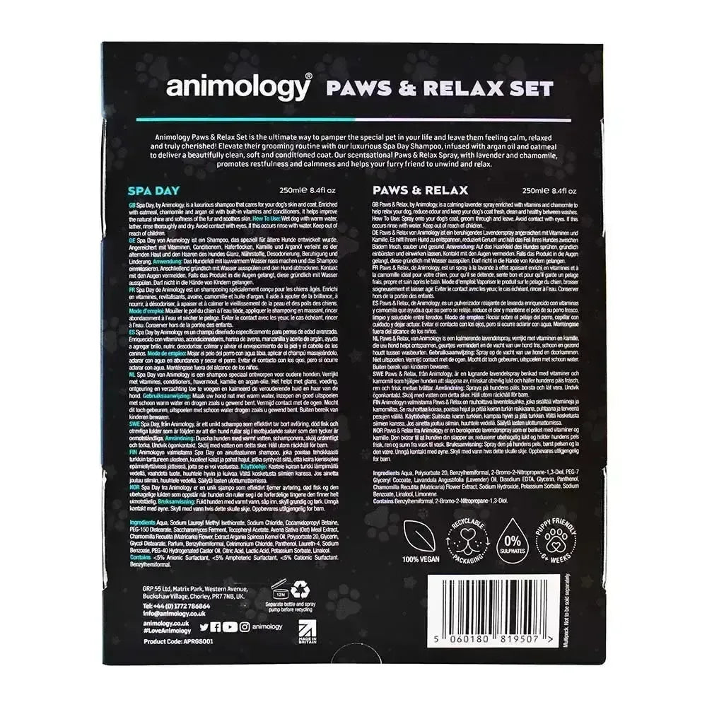 Animology Paws & Relax Set Dog Supplements