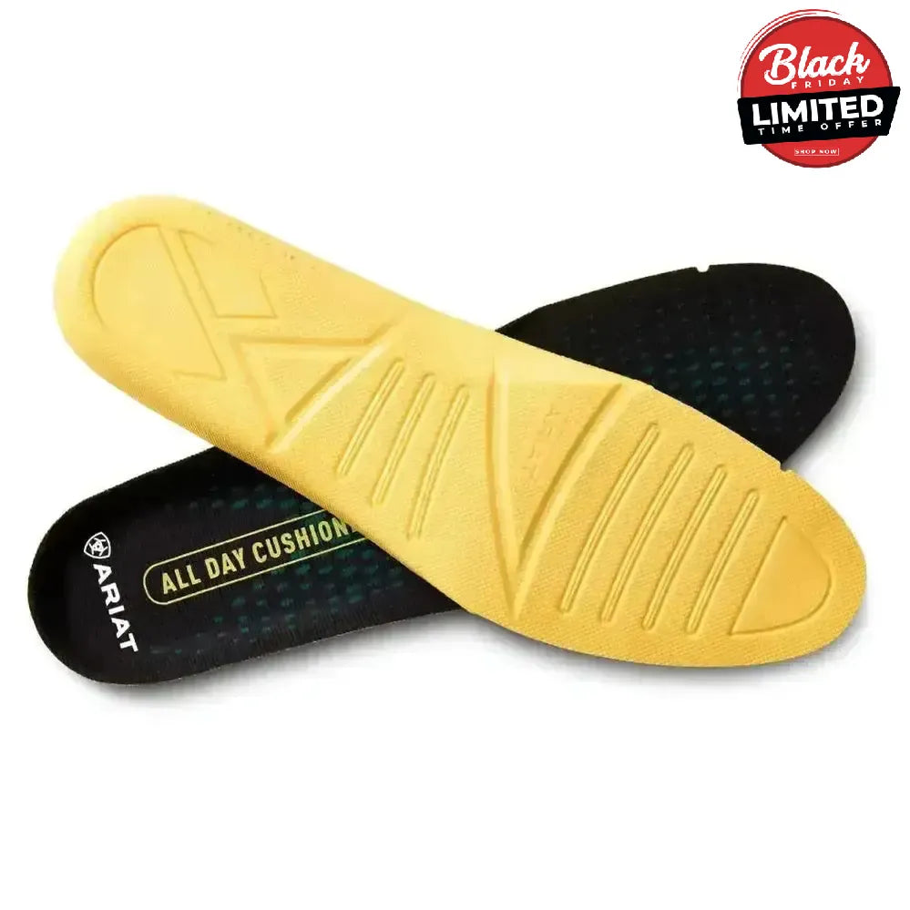 Ariat All Day Cushioning Insole Round Toe Footbed 3 Footwear Accessories