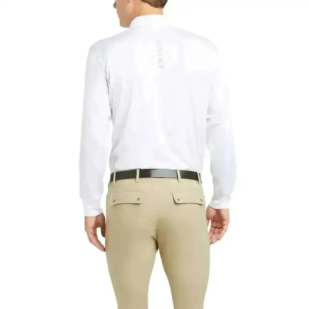 Ariat Gents Tek Long Sleeve Mens Show Shirts White X Small Show Shirts