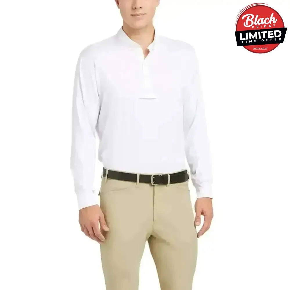 Ariat Gents Tek Long Sleeve Mens Show Shirts White X Small Show Shirts