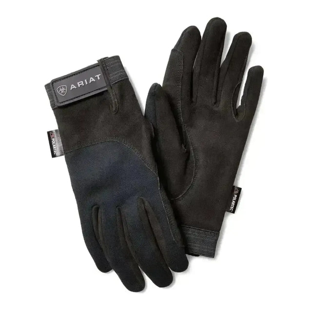 Ariat Insulated Tek Grip Winter Riding Gloves 6 Black Riding Gloves