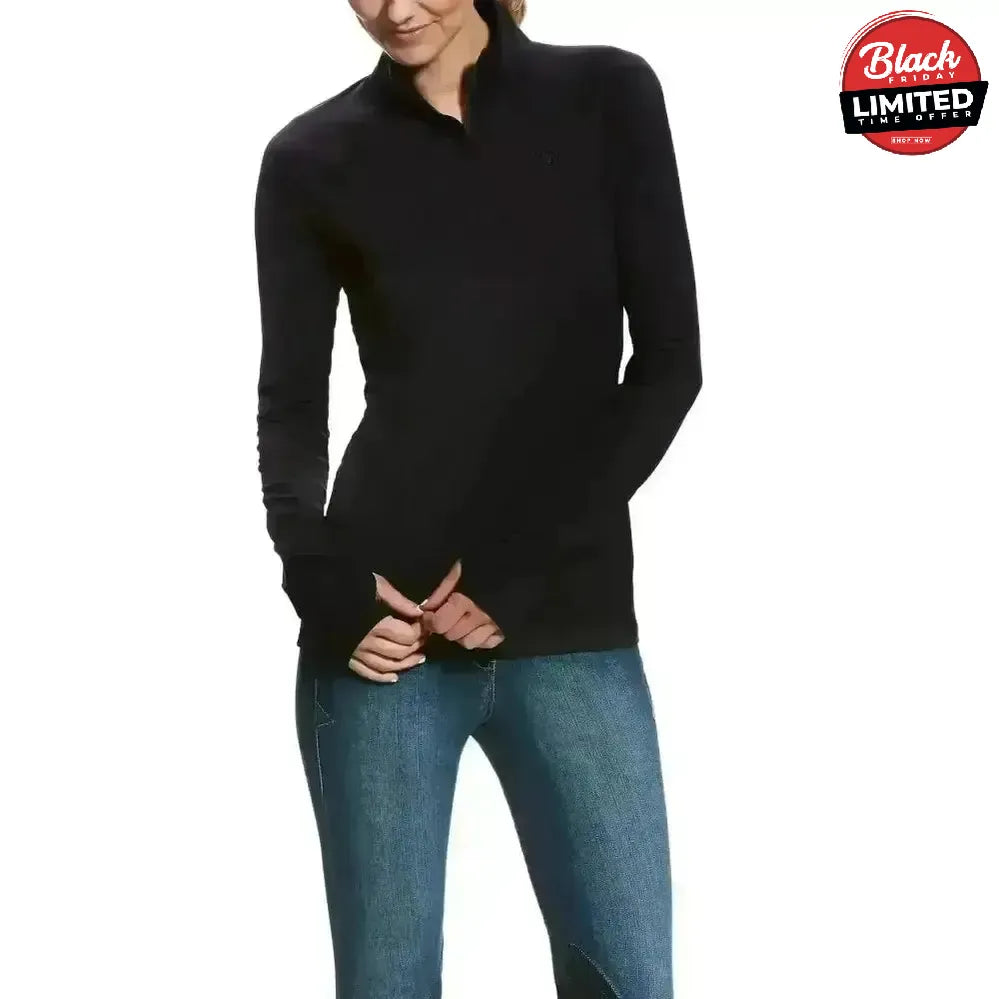 Ariat Lowell Base Layer 2.0 1/4 Zip Team Print X Small Base Layers